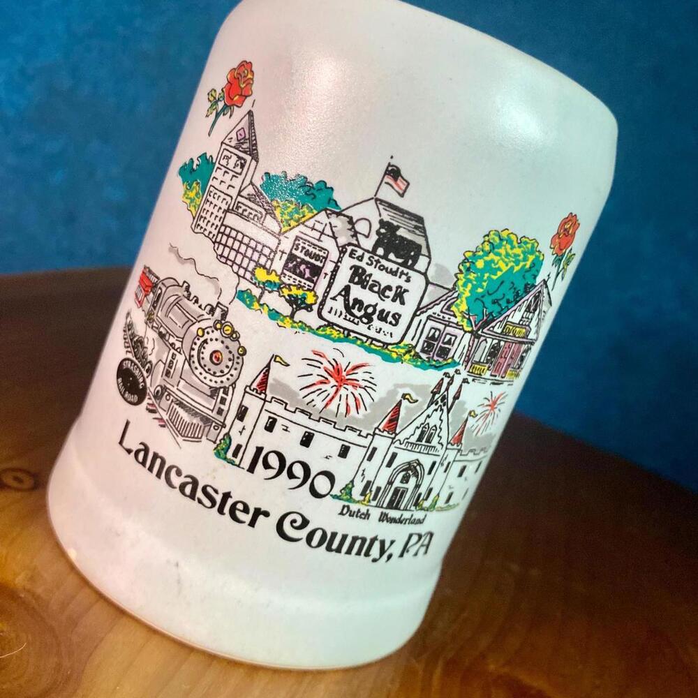 Vintage Lancaster Pennsylvania 1990 Commemorative PA Mug Cup Beer Stein